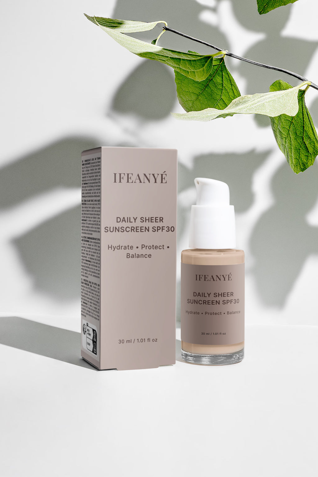Sunscreen SPF30, with tint